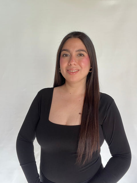 Body Doble Escote Cuadrado Negro