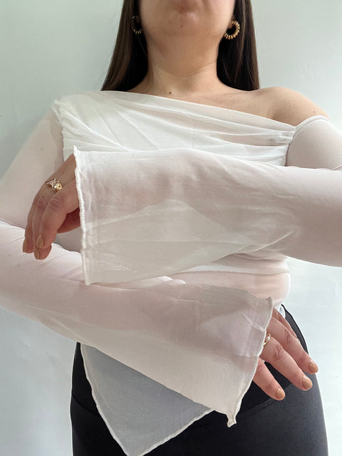 Blusa Asimétrica Blanco