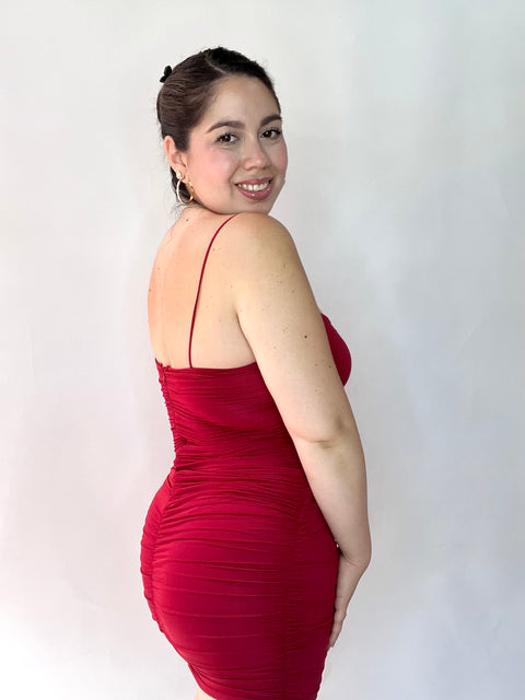 Vestido Griego Rojo Italiano