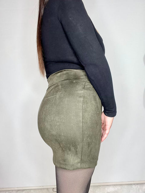 Falda Corte V Verde Militar