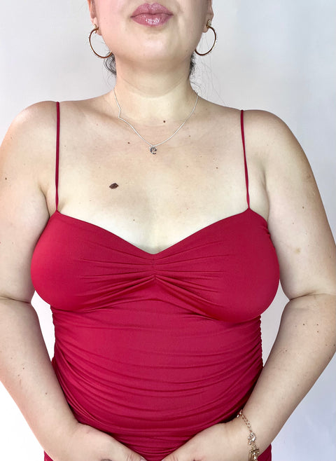Vestido Griego Rojo Italiano