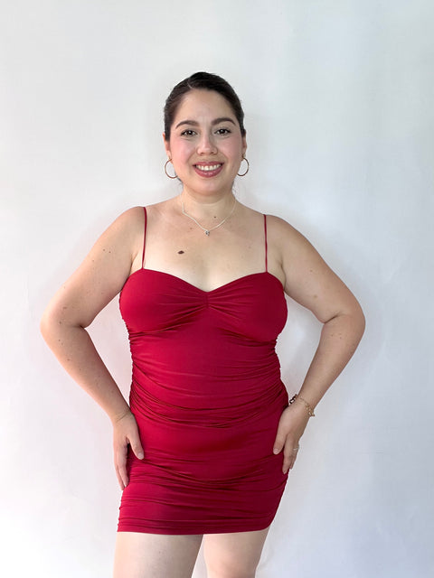 Vestido Griego Rojo Italiano