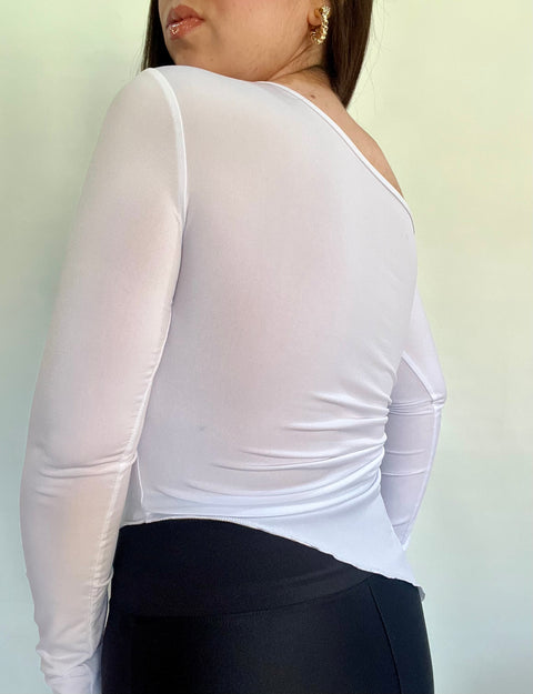 Polera Asimétrica Punta Blanco