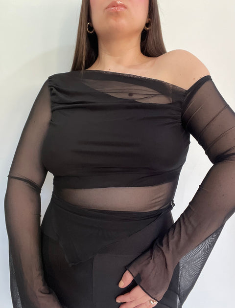 Blusa Asimétrica Negro