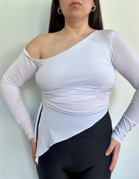 Polera Asimétrica Punta Blanco