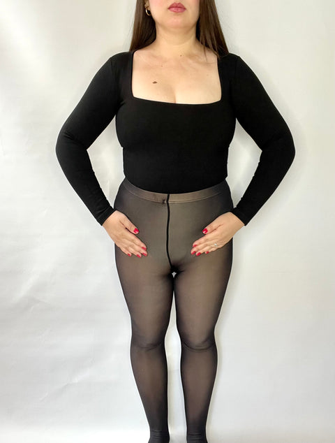 Panty Efecto Piel Sin Polar