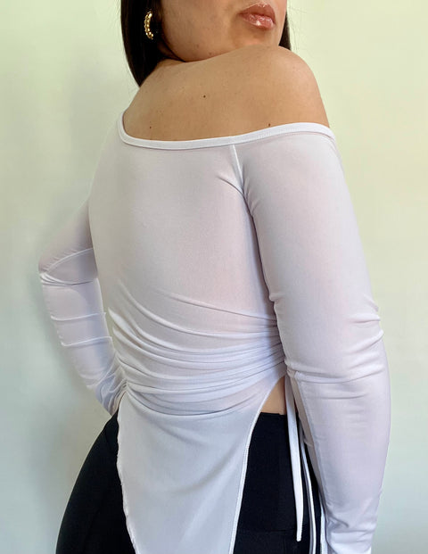 Polera Asimétrica Punta Blanco