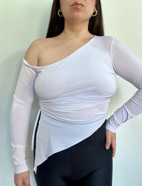 Polera Asimétrica Punta Blanco