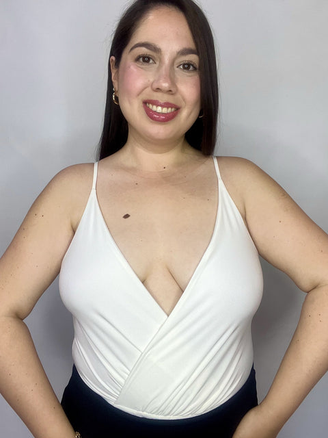 Body Escote Cruzado Blanco