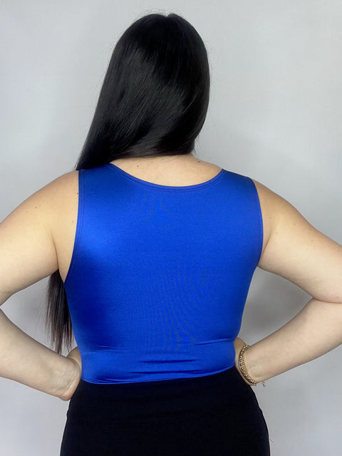 Body Escote V Azul Rey