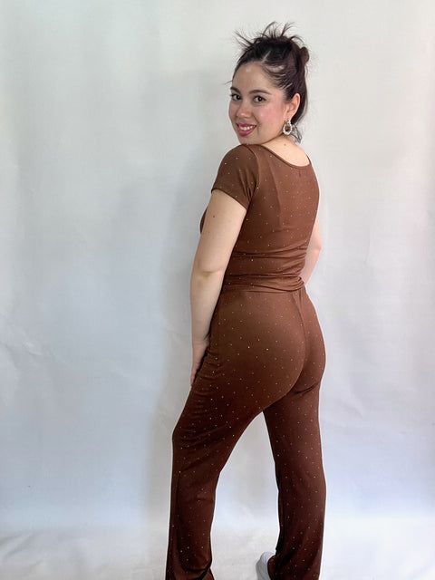 Conjunto Aurora Café Brillos