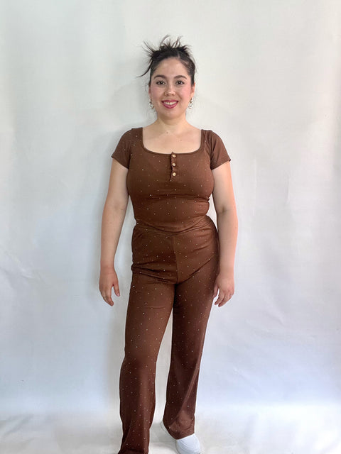 Conjunto Aurora Café Brillos