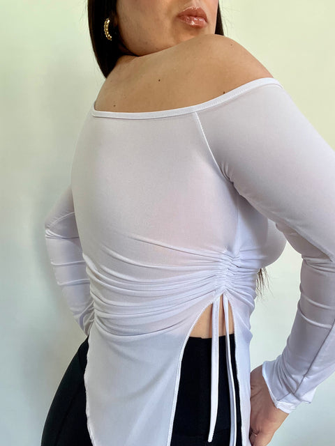 Polera Asimétrica Punta Blanco