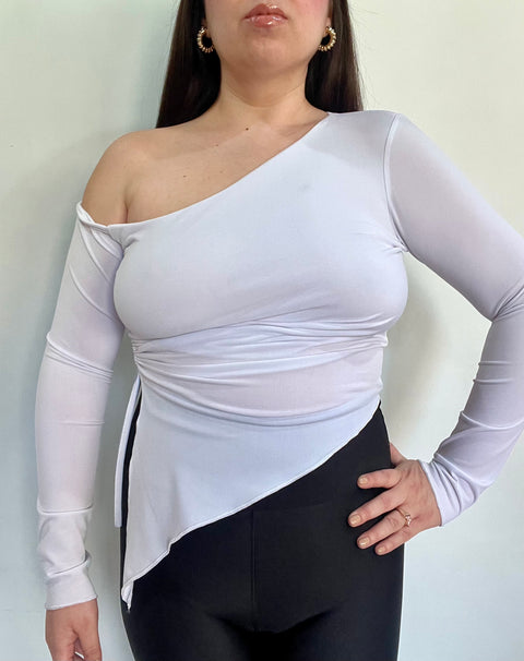 Polera Asimétrica Punta Blanco