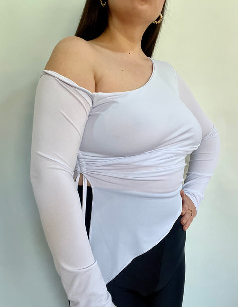 Polera Asimétrica Punta Blanco