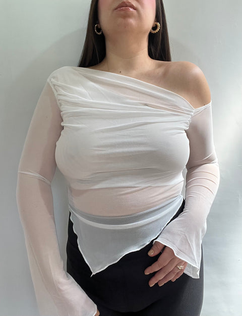 Blusa Asimétrica Blanco
