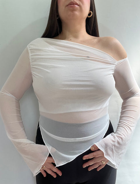 Blusa Asimétrica Blanco