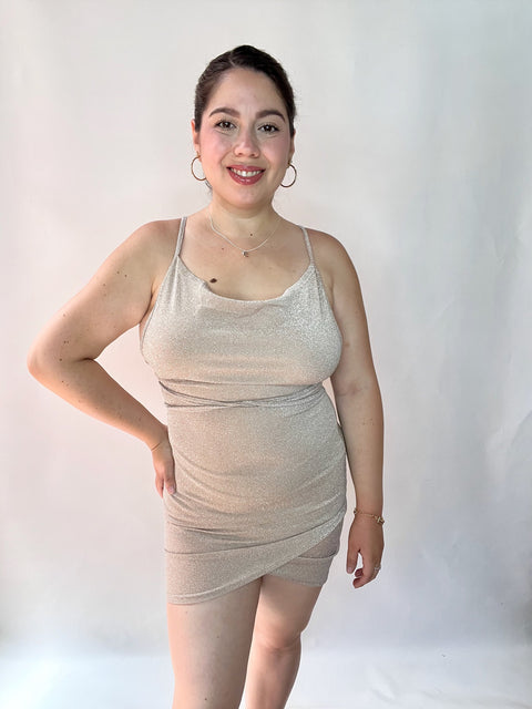 Vestido Mariposa Dorado