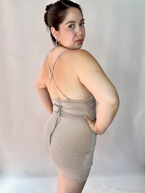 Vestido Mariposa Dorado