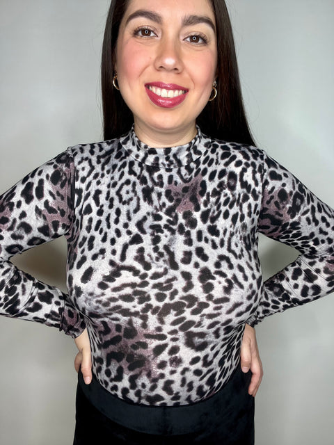 Body Beatle Leopardo Gris
