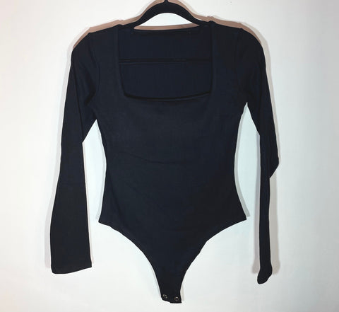 Body Escote Cuadrado Negro