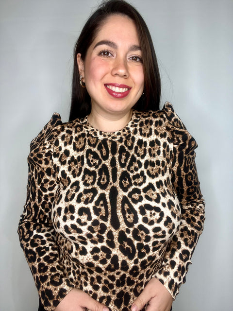 Polera Princesa Leopardo