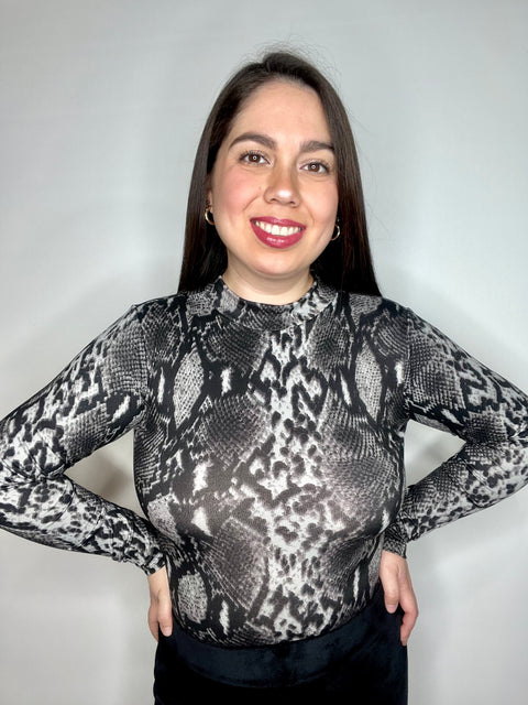 Body Beatle Serpiente Gris
