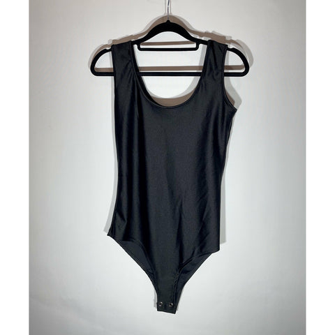 Body Musculosa Negro Semi Brillante