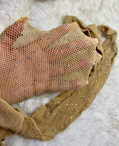 Panty Malla Shine Beige